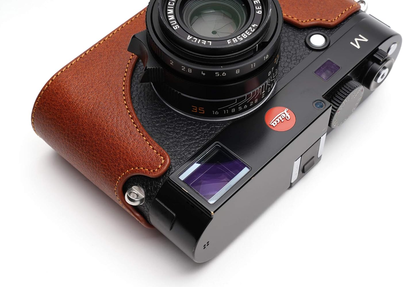 Amazon.co.jp: BolinUS M カメラケース ハンドメイド 本革 ハーフ